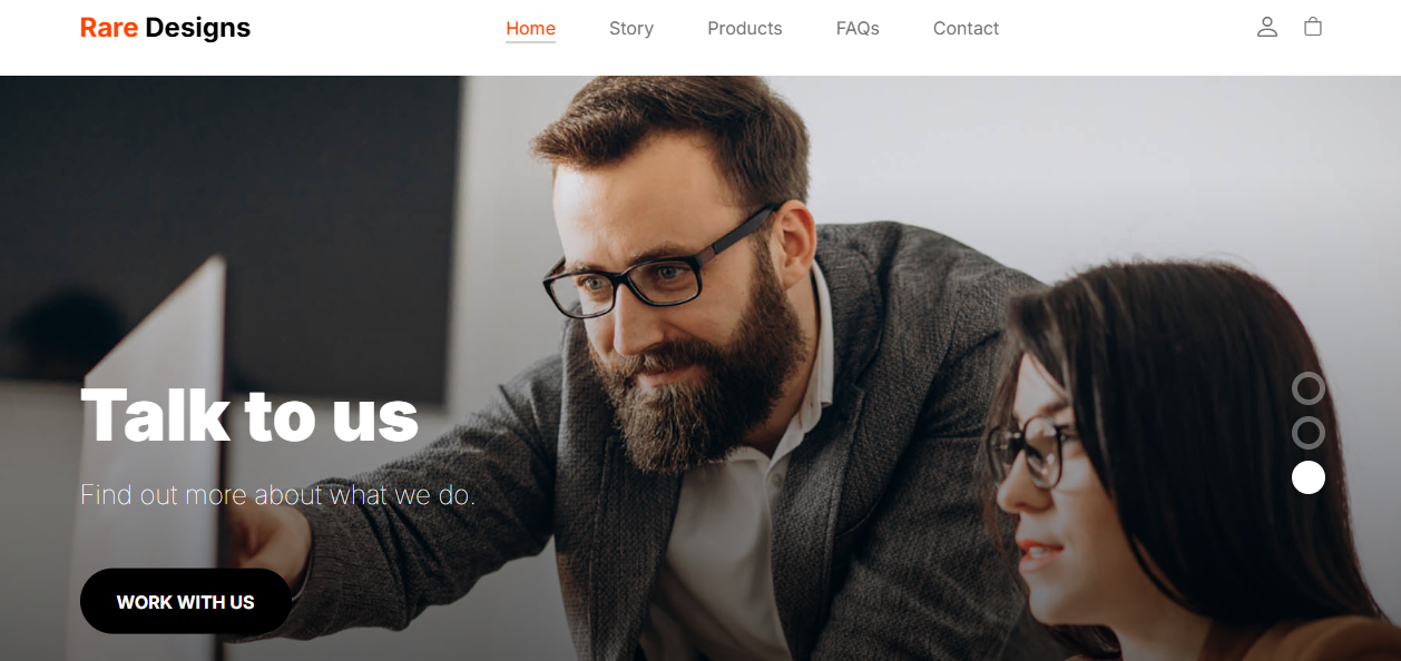 Rare Designs E-commerce project